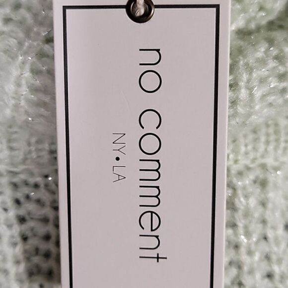 No Comment Textured Off-the-Shoulder Sweater Sz XL - Picture 11 of 13